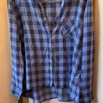 Faded Glory  Plaid Button-Up Women's Top large Photo 0
