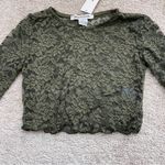 Urban Outfitters UO Danica Lace Sheer Long Sleeve Top NWT Photo 2