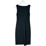 MM.LaFleur  Sleeveless V-neck Stretch Sheath Black Dress Size 4 Photo 5