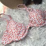 ⬇️ 2/$25 Marked Listings Floral Underwire Balconette Bikini Top Bathing Suit Orange Photo 0