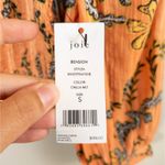 Joie  Bension Floral Print Smocked Cotton Crop Top in Camilla Multi Women's Small Photo 4