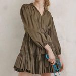 Maje Green Mini Dress Photo 0