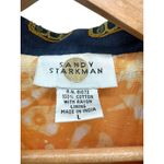 Vtg Sandy Starkman Tie Dye Embroidered Elephant Boho Jacket L‎ Artsy Boho Hippie Yellow Size L Photo 2