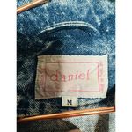 DANIEL Vintage Long Acid Washed Denim Duster Rancher Style Coat Size Medium Blue Photo 4