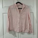 Victoria's Secret Victoria Secret pink striped button down pajama shirt Photo 1