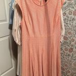 The Limited  Coral Eyelet Fit & Flare Dress Size L NWT Photo 4