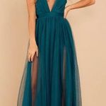 Red Dress Boutique Teal Formal Gown Photo 0