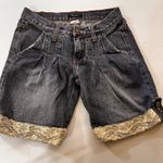 Y2k YULUCA Cutoff Shorts Lace Trim Cuffed Casual Summer Womens sz S Photo 0