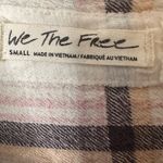 We The Free  Beige and Brown Plaid Flannel Shirt Photo 5