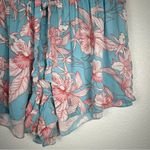 ASOS  Floral‎ Elastic Waist Shorts Sz 10 Photo 2