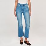 DL1961 Bridget Boot High Rise Instasculpt Crop Jeans Raw Hem size 27 Photo 1