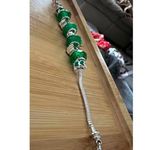 St Patricks Day Four Leaf Clover Bracelet New Beaded Charms Heart Dangle… Silver Photo 6