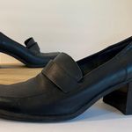 Westies Blue Genuine Leather Square Toe Brazil Made Chunky Heel Loafer Size 9.5 Photo 0