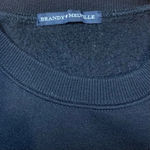 Brandy Melville Cropped Los Angeles Sweatshirt Black and Yellow Photo 3