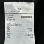 Elodie  Waterfall Linen Blend Cardigan Topper Jacket Black XS Open‎ Photo 11