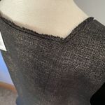 Tahari NWT Blouse XL Peplum Top Metalic Black Gold Holiday Party Date Wedding Photo 10