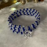 Artisan Handmade Hanukkah Memory Wire Bracelet Photo 0