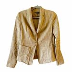 Vince Tan Linen Cotton Blend Blazer Photo 0