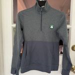 Adidas Women's Long Sleeve 1/4 Zip pullover Boston Celtics Logo Gray Sz Small G2 Photo 7