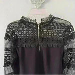 Romeo + Juliet Couture Romeo & Juliet black lace dress long sleeve top size S Photo 2