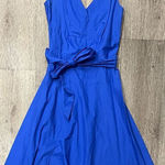 Madison Leigh  Vibrant Blue A Line Dress Belt 4 Photo 0