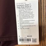 Lululemon  align HR Short 4” Goodnight Plum Sz6 Photo 1