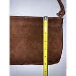 Vintage Karnig Mann Purse Handbag Brown Leather Suede Y2K Shoulder Knot Strap M Photo 7