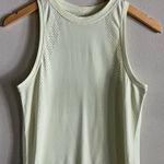 Lululemon Light Green Mesh Racerback Tank Top XS S Athletic Yoga Run Photo 0
