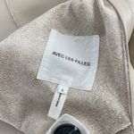 Avec Les Filles Faux Leather Shearling Lined Long Maxi Coat Cream L Photo 4