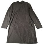 ZARA  Sweater Dress Womens Large Textured Long Sleeve Mock Neck Tunic Minimalist Photo 0