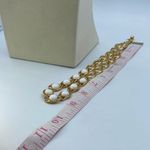 Vintage Napier gold and white chain link necklace. Gold Photo 6