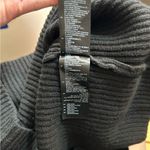 Sandro  Puff Sleeve Ribbed Knit Wool Sweater Dress in Black Size 36 US Small 4 Photo 7