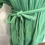 Xirena S Small Aiden Dress in Juniper Green Lightweight Gauze Ruffle Pockets Photo 5