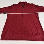 Torrid Dark Red Relaxed Fit Super Soft Plush Rib 1/4 Zip Sweatshirt Size 1X Photo 8