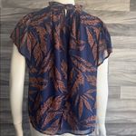 THML Blue and Orange Patterned Blouse Photo 7