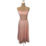 Cupshe  Madison Beach Wedding Honeymoon Tulle Tie Back Maxi Dress Pink Sz M Photo 6