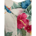Caribbean Joe  Women's Multicolor Floral Sleeveless V-Neck Dress Petites Size PL Photo 3