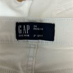 Gap  1969 Summer Cut-Offs Denim Shorts Women's 24 White Frayed Low Rise 5-Pocket Photo 2