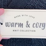 Love Tree  New Black Marbled Tie Neck Lace Up Long Sleeve Sweater A121 Photo 7