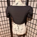 SheIn Bandeau Bustier Eye closure Victorian Steampunk Y2k goth Puff Sleeve Crop Top Photo 2