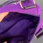 Victoria's Secret Vintage Victoria’s Secret Purple and Gold Small Duffle Purse Photo 3