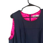 Eliza J Navy Blue Sleeveless Lined Tent Dress Women Sz 16W Photo 2