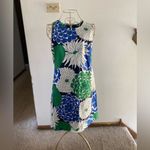 Eliza J NWT  Bahama Blue Floral Dress size 6 97% cotton Photo 2