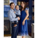 Gymboree New! Womens Mommy And Me Eyelet Dress Blue Belle -Navy Narrows, size M Photo 1