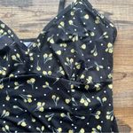 Marilyn Monroe  Women's Black Yellow Floral Print Sleeveless Dress Sz Large Photo 1