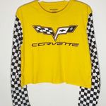 Chemistry Forever 21 Corvette yellow cropped long sleeve top Photo 0