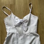 Hutch  Anthropologie Seersucker Bow Front Jumpsuit sz 6 Photo 2