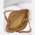 Lucky Brand  Boho Straw Floral Ella Shoulder Bag Tote Purse Green Pink Tan NWT Photo 6