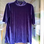 Loft Dark blue velvet top 💙💙 Photo 1