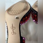 Jessica Simpson Preppi Black and Rainbow Rhinestone Stiletto Heels Photo 9